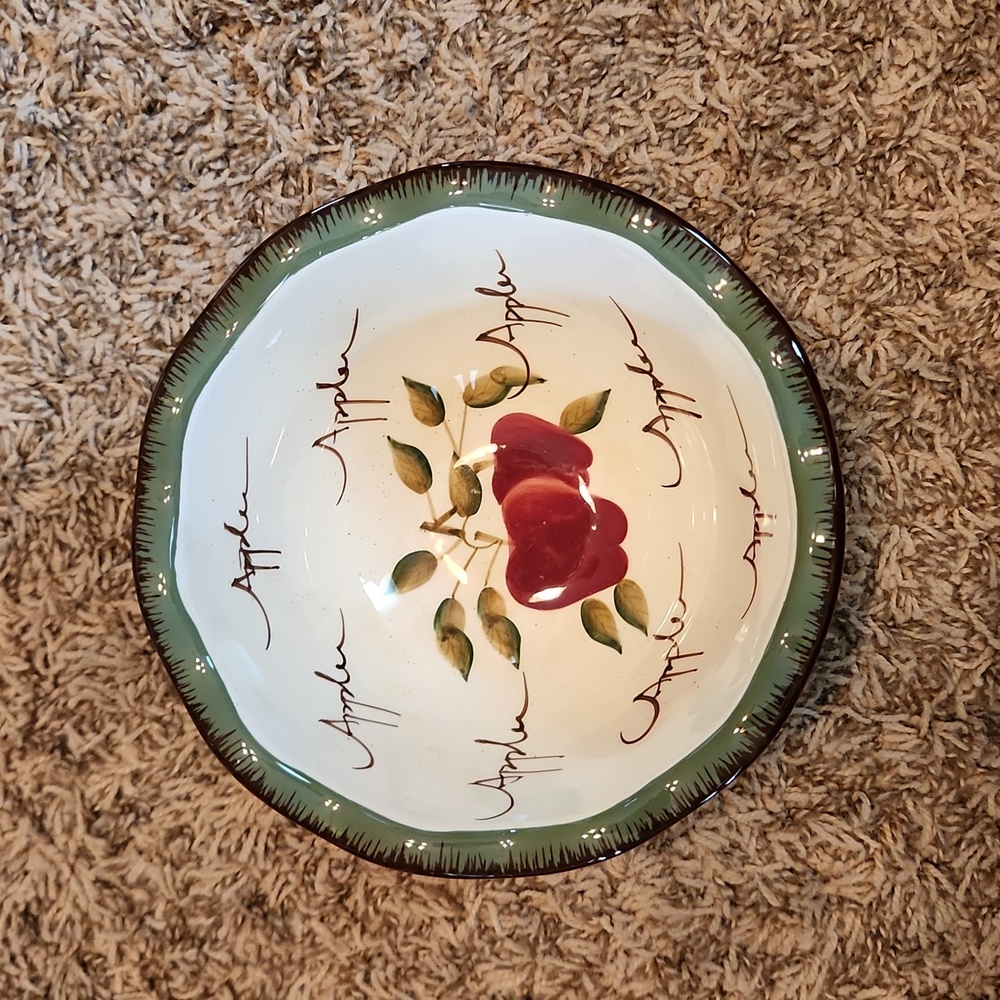 Home Interiors Apple Orchard Dip Bowl